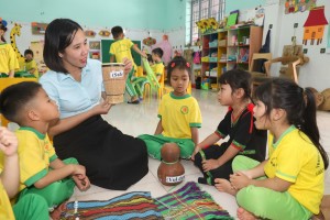 Tăng cường tiếng Việt cho trẻ vùng biên